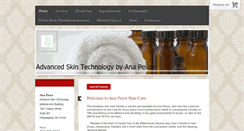Desktop Screenshot of ana-pesce-skin-care.com